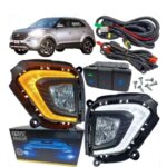 Kit Farol Milha Creta 2020 Drl + Pisca Botão Original