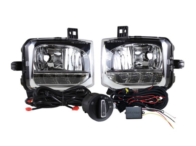 Kit Farol Milha T-cross 2018 Drl + Pisca + Botão original